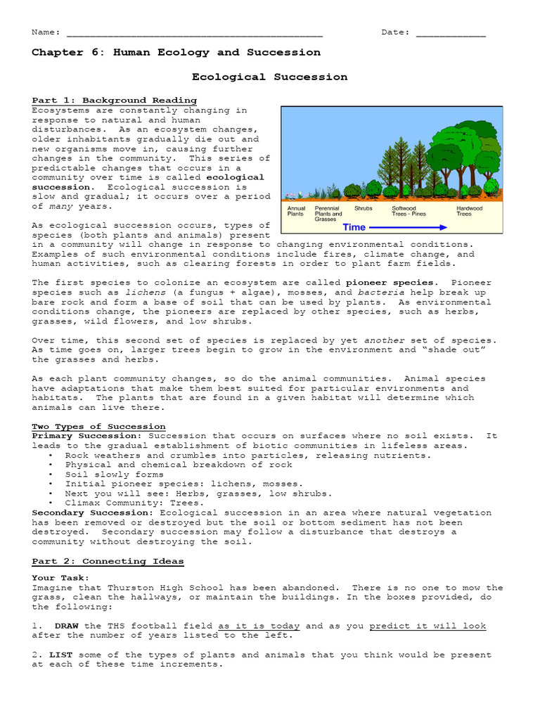 Human Ecology and Ecological Succession | PDF | Biogeochemistry ...