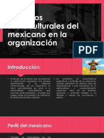 Aspectos Socioculturales Del Mexicano en La Organización