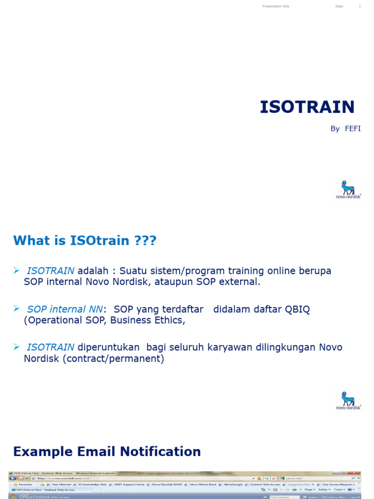 ISOtrain User Access and Training Guide | PDF | Screenshot ...