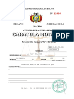 Caratula Notarial