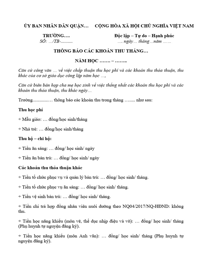 MẪU BIÊN LAI THU TIỀN HỌC PHÍ CHUẨN FILE EXCEL WORD THEO QUY ĐỊNH HIỆN HÀNH