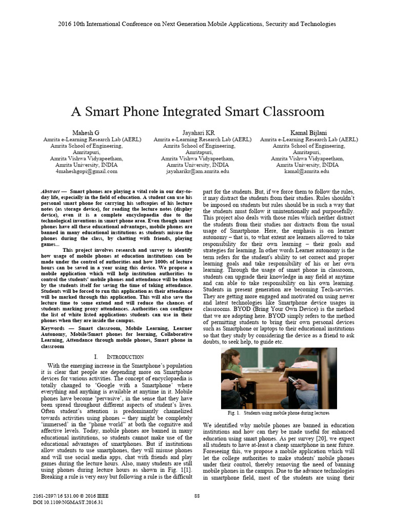 Mobile Phone Use in Amrita University | PDF | Smartphone | Wi Fi