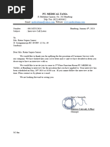 Surat Bing - PT Medical Tama - Dwi Maulidia