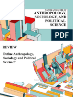 Nature and Scope of Anthropology Sociology and Political Science.