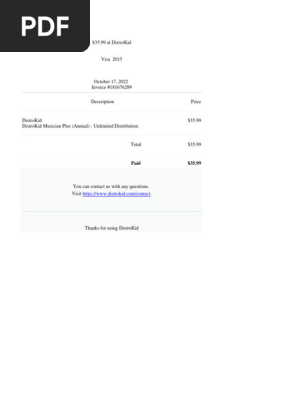 Distrokid Receipt 181676289