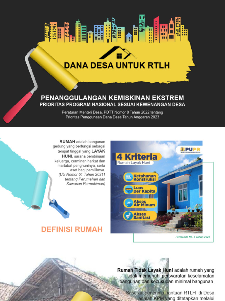 Kriteria Penerima Bantuan RTLH | PDF
