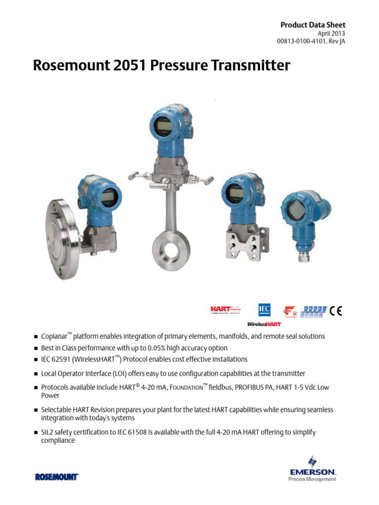 455 Rosemount 2051 Product Document | PDF | Flow Measurement | Computer ...
