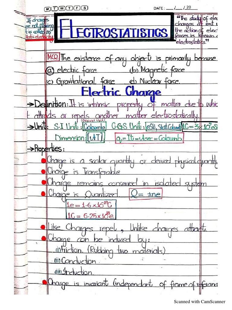 2nd Year Physics Notes PDF | PDF