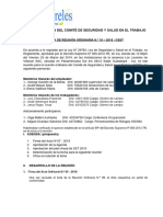 Acta de Reunion Ordinaria #10 Viernes 25 de Marzo 2019