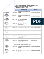 Jadwal Kuliah MIA Kelas RPL