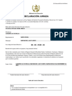 Declaración Jurada - 2023