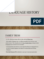 LANGUAGE HISTORY of Linguistic & Development
