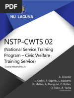 Nstp-Cwts 2 Lesson 6 Monitoring and Evaluation