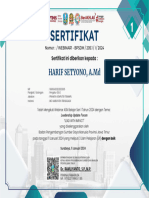Harif Setyono, A.md E-Sertifikat Webinar Asnb Seri 1 2024