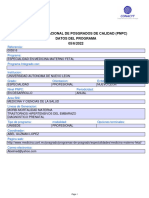 Programa Nacional de Posgrados de Calidad (PNPC) Datos Del Programa 05/6/2022