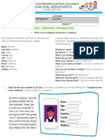 Guia 2. Personal Information 4°