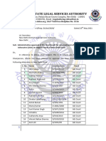 Sessions Panel Empanellment Notification