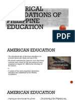 6 - Historical Foundations of Philippine Education - American and Commonwealth Periods