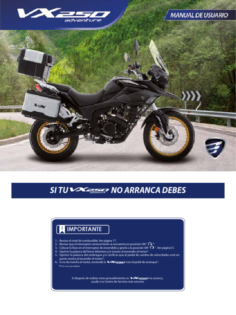 VX250 | PDF | Gasolina | Tecnología de vehículos