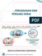 Budaya Perusahaan Dan Perilaku Kerja