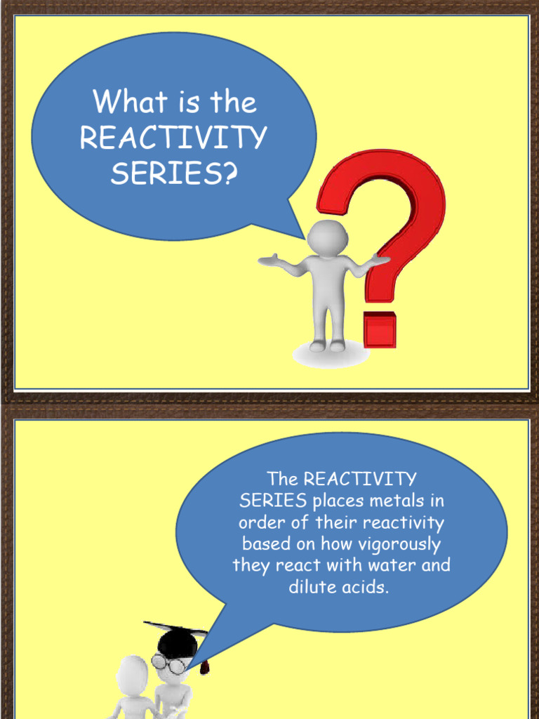 Reactivity Series | PDF | Redox | Rust