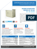 FT Regulador 100kVA 3F-220VCA GAB-EXT