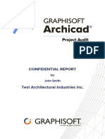 Archicad Project Audit For Test Architectural Industries Inc. August 2 2021