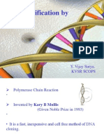 DNA amplification by  PCR