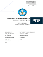 RPP 1 Lembar Bahasa Indonesia Kelas 8 Semester 2