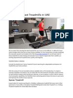 Best Treadmills in UAE