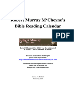 Bible Reading Plan Calendar