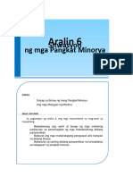 Aralin 6 - Panitikan Hinggil Sa Pangkat Minorya