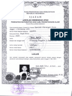 Ijazah Jalani