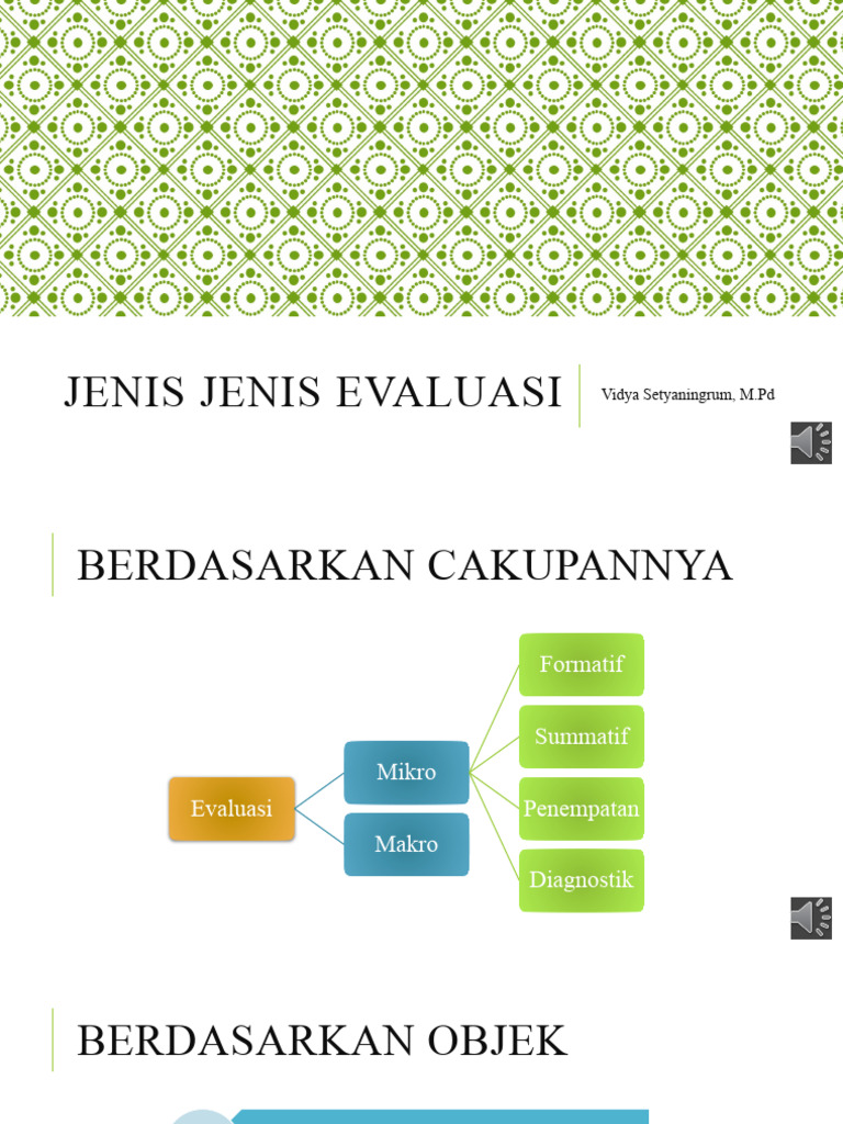 Jenis Jenis Evaluasi Pertemuan 3 Pdf