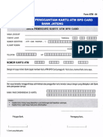 Formulir Pergantian Kartu Atm Bank Jateng