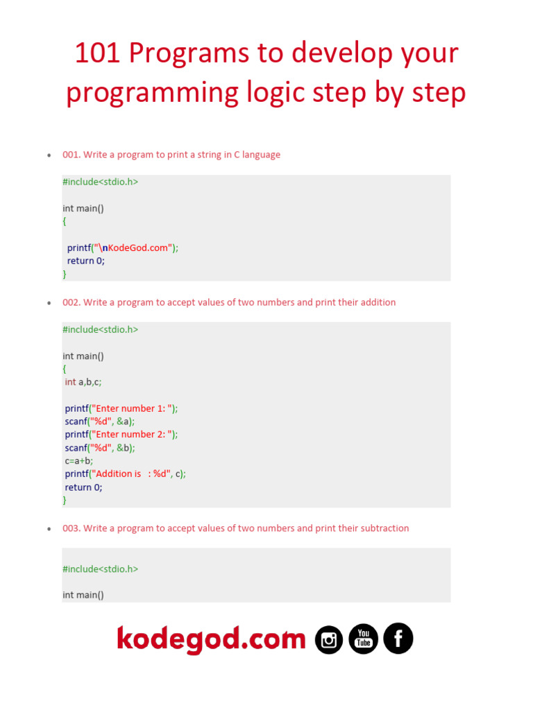 C Programming Logic Exercises | PDF | Area | Computer Programming