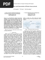 The Architecture and Characteristics of Wireless Sensor Network