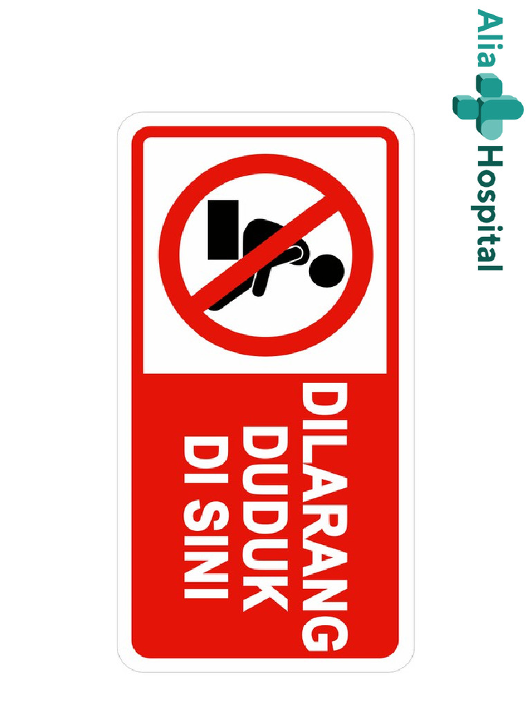 Sign Dilarang Duduk Disini | PDF