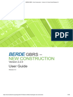 BERDE GBRS - New Construction - Version 2.2.0 User Guide Release 4.0