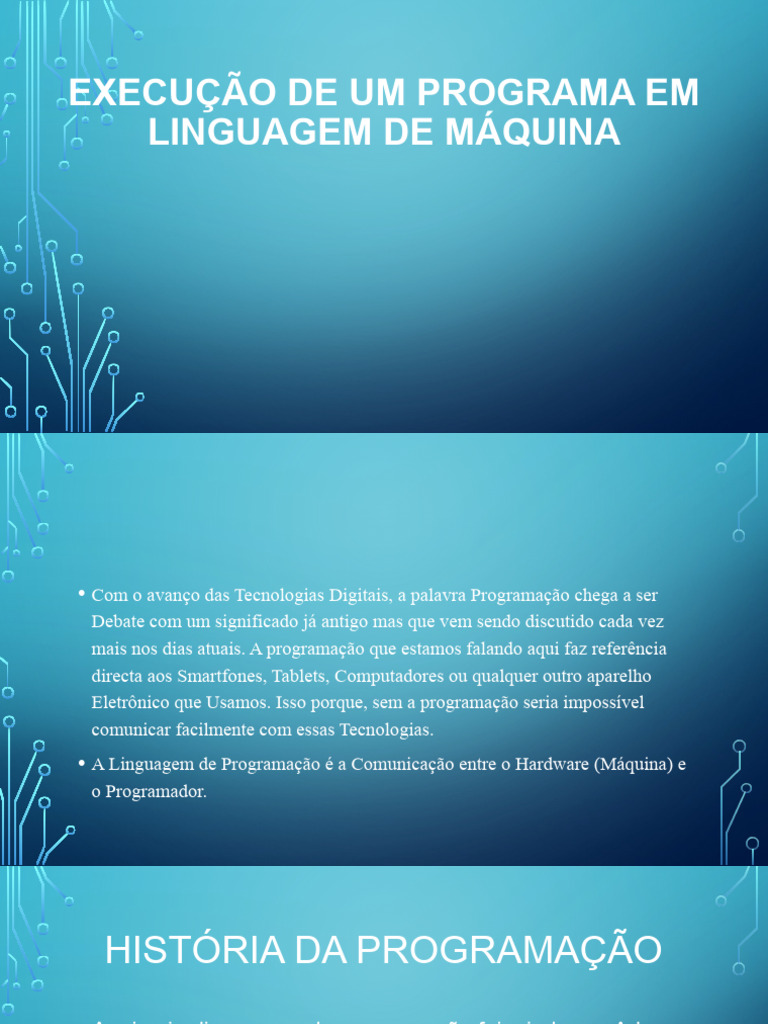 Execução de Um Programa em Linguagem de Máquina | PDF | Programação de ...