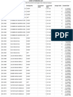 Event Attendance Report