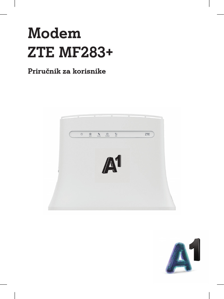 A1-Modem-ZTE MF283plus-Upute 148x210 | PDF