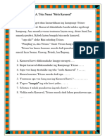 Soal Kuis Berkelompok Bahasa Jawa
