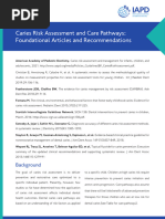 2022 - 13 - Caries Risk Assessment and Care Pathways