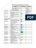 Final-Agenda Pelatihan Kader MTBS-M - 10-14 Oct 2022