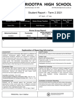 2021 Term 2 Year 09 Report