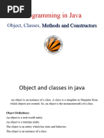 Object Classes Methods and Constructors