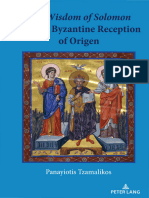 Panayiotis Tzamalikos - The Wisdom of Solomon and the Byzantine Reception of Origen (English and Greek Edition)-Peter Lang Inc., International Academic Publishers (2023)