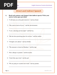 G5 English Direct and Indirect Speech 193