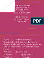 The Homoeopathic Therapeautics of Diarrhoea by James Rathiba